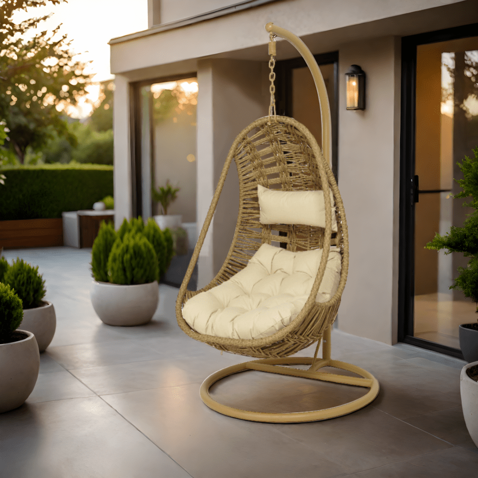 Lucca Hanging Wicker Egg Chair Beattys