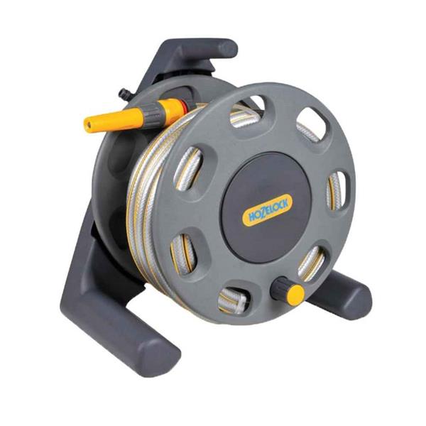 Hozelock Compact Hose Reel With 25 Metre Hose And Fittings