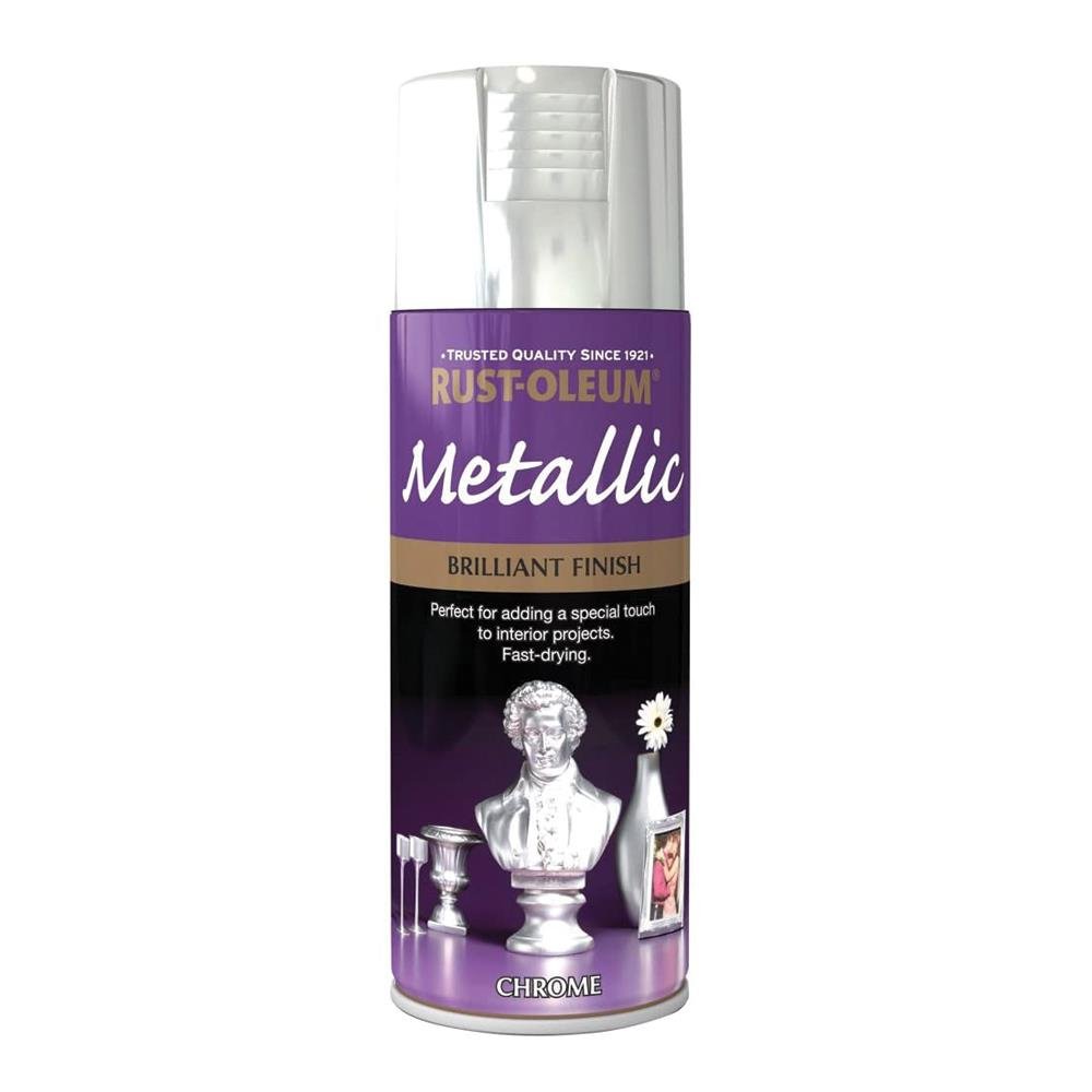 RustOleum 400ml Multi-Purpose Dark Grey Gloss Spray Paint for Wood Metal  Ceramic 