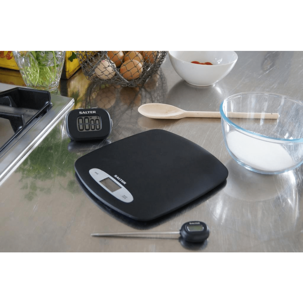 Beginners Kitchen Set - Digital Scale, Easy-Read Timer & Instant Read  Thermometer