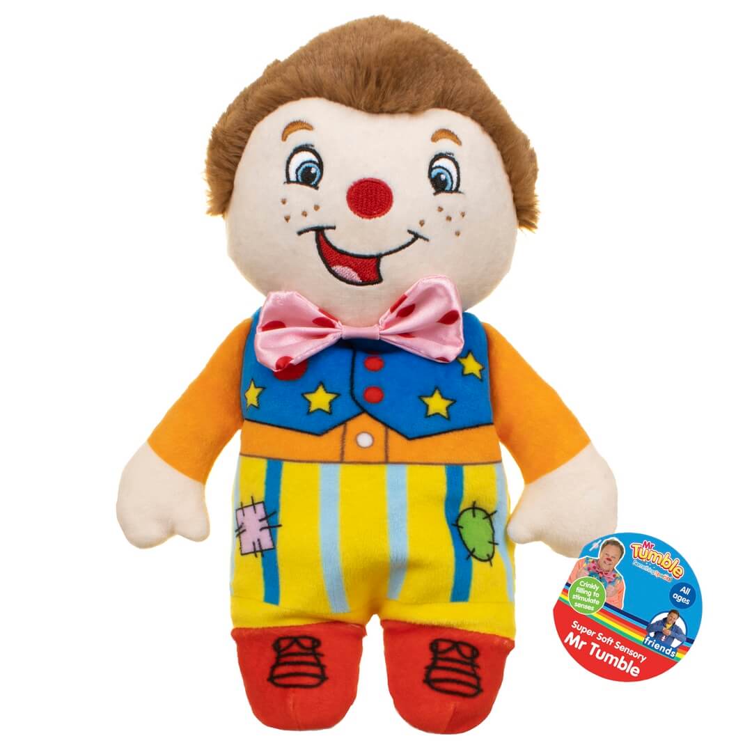 Mr tumble large on sale talking soft toy