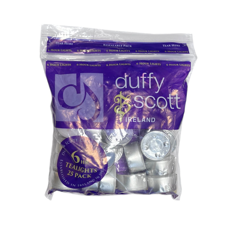 Duffy & Scott Unscented 6 Hour Tealights 25pk