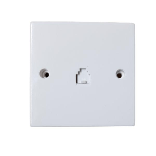 Phoenix 1 Gang Telephone Socket Flush - PHONE ACCESSORIES - Beattys of Loughrea