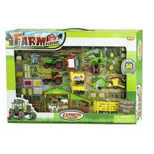 Express Wheels 50Pce Farm Play Set - FARMS/TRACTORS/BUILDING - Beattys of Loughrea