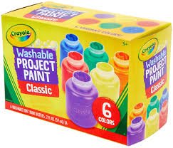 Crayola Pk6 Washable Kids Paint - ART & CRAFT/MAGIC/AIRFIX - Beattys of Loughrea