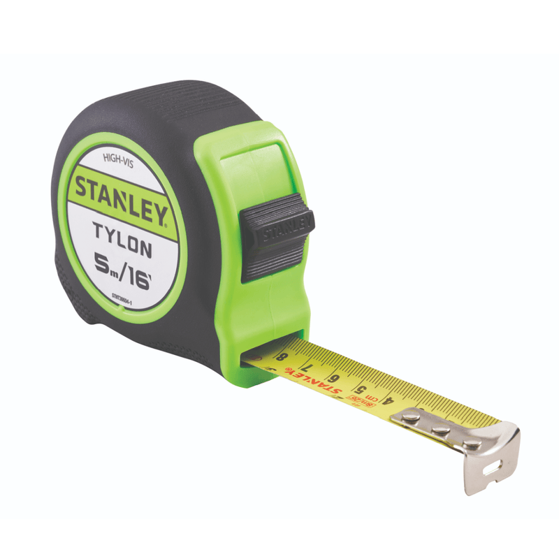 Stanley Hi - Viz Tylon Tape 5m/16ft - TAPE MEASURES - Beattys of Loughrea