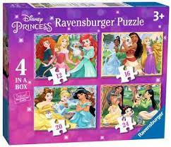 Disney Princess 4 In A Box Jigsaw Puzzle - JIGSAWS - Beattys of Loughrea