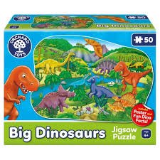 Big Dinosaurs Puzzle - BOARD GAMES / DVD GAMES - Beattys of Loughrea