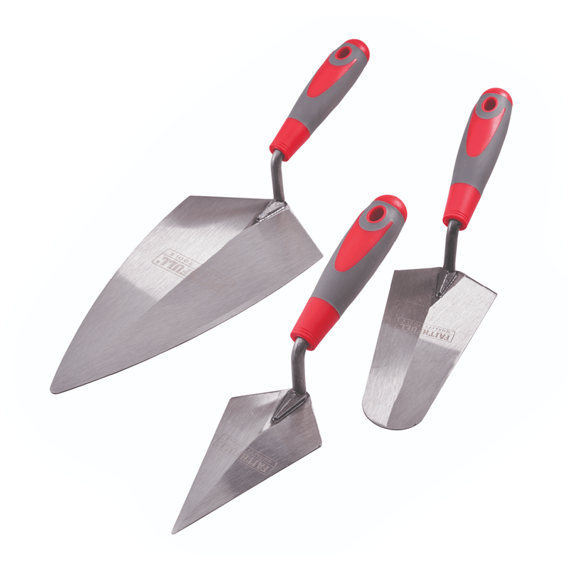 Faithfull 3 Piece Trowel Set - TROWELS/ FLOATS - Beattys of Loughrea