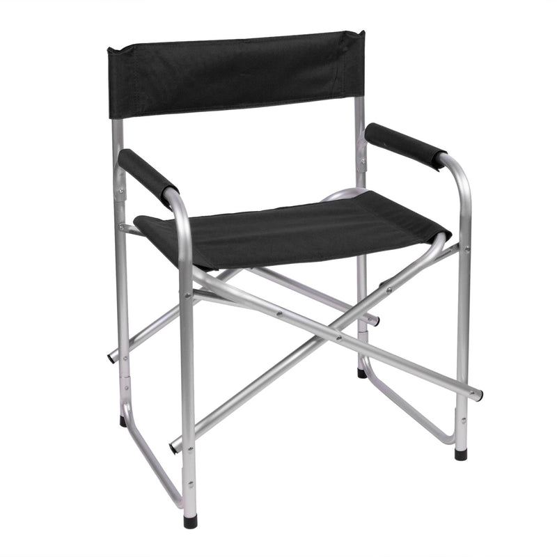 Redwood Aluminium Directors Chair Black