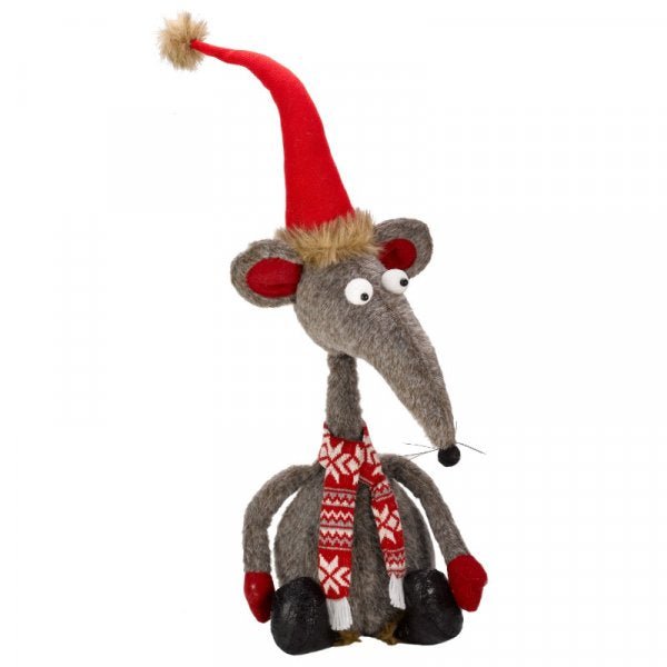 Rat A Tat 84cm - Grey - XMAS SOFT DECOS - Beattys of Loughrea