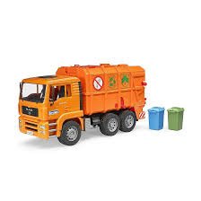 Bruder Man Tga Orange Refuse Truck - CARS/GARAGE/TRAINS - Beattys of Loughrea