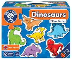 Dinosaurs 2 Piece Puzzle - JIGSAWS - Beattys of Loughrea