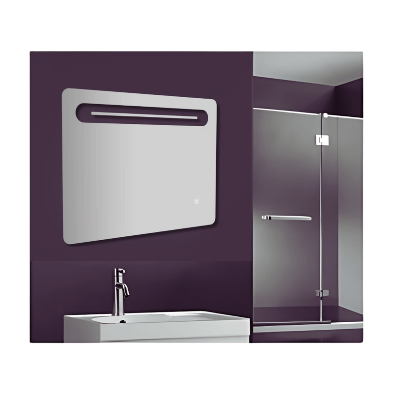 Lucca 650 x 500 De - Mist LED Mirror - LIGHT UP MIRROR FOR VANITY - Beattys of Loughrea