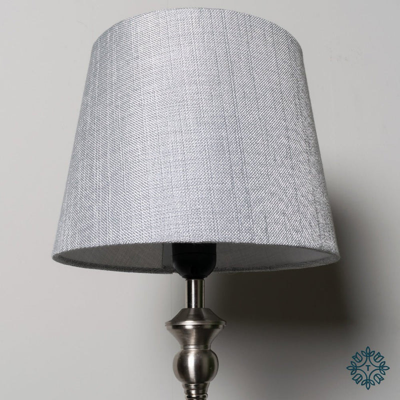 Dani Mini Buffet Lamp Silver/Grey 53cm - TABLE/BEDSIDE LAMPS - Beattys of Loughrea