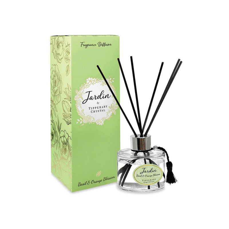 TIPPERARY CRYSTAL Basil & Orange Jardin Collection Diffuser - POT POURRI/AROMATHERAPY/OILS/DIFFUSER - Beattys of Loughrea