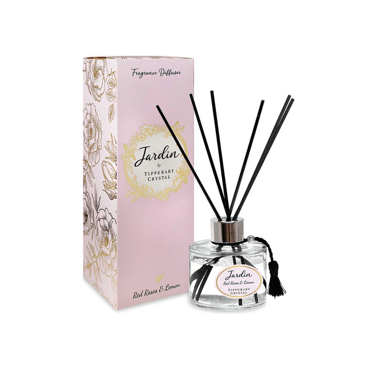 TIPPERARY CRYSTAL Red Roses & Lemon Jardin Collection Diffuser - POT POURRI/AROMATHERAPY/OILS/DIFFUSER - Beattys of Loughrea