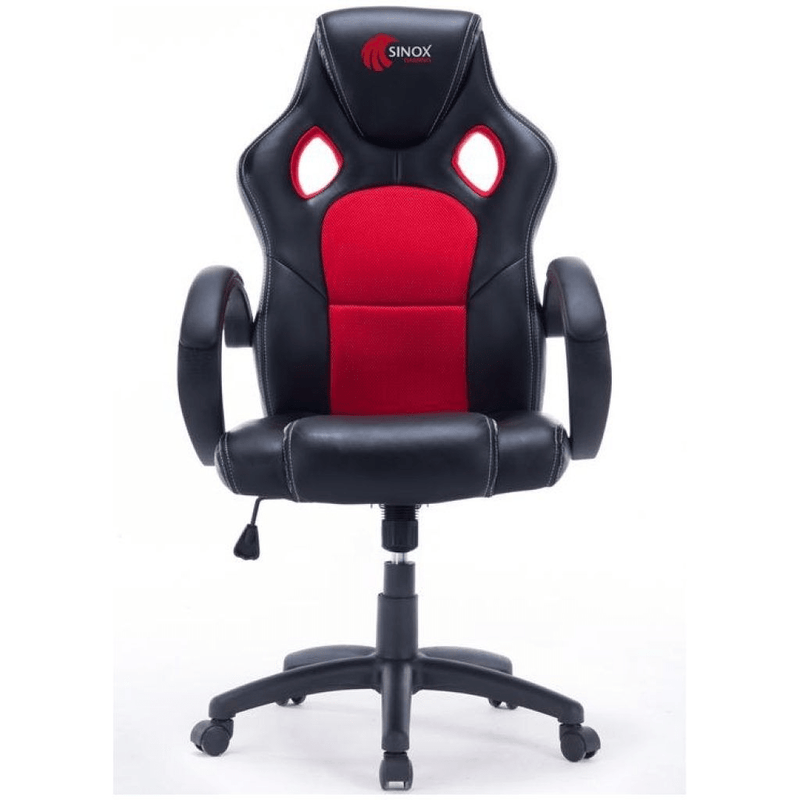 Sinox Gaming Chair Red & Black - GAMING CHAIR / DESK - Beattys of Loughrea