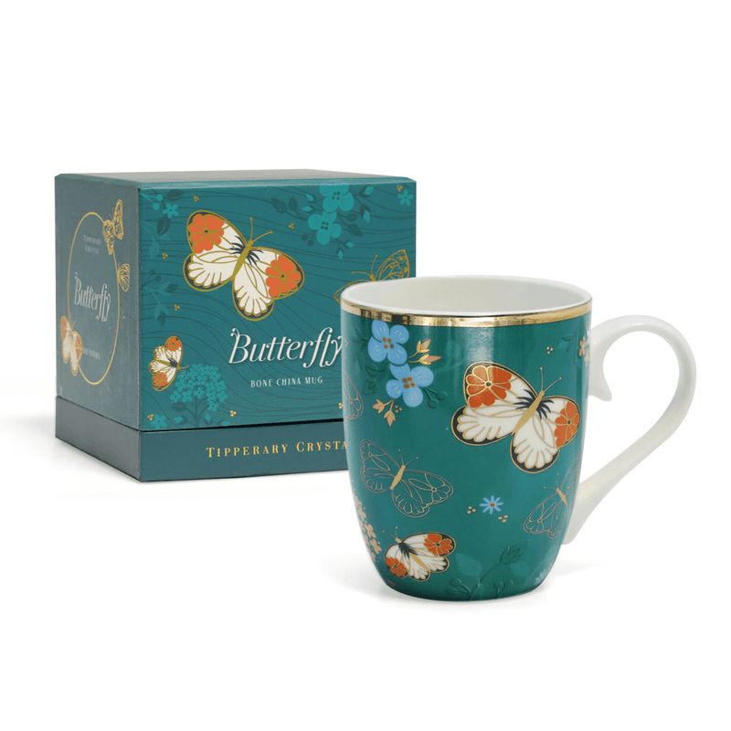 TIPPERARY CRYSTAL Single Butterfly Mug - The Orange Tip - MUG SETS - Beattys of Loughrea