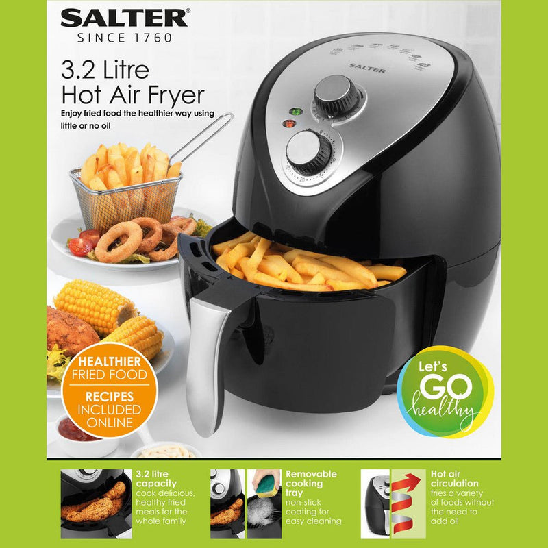 Salter Health Air Fryer 3.2L EK2818 - AIR FRYER / DEEP FAT FRYERS - Beattys of Loughrea