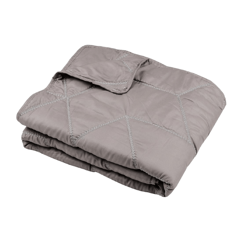 Hevea Taupe Throw 130 x 160cm - THROWS/BLANKETS - Beattys of Loughrea