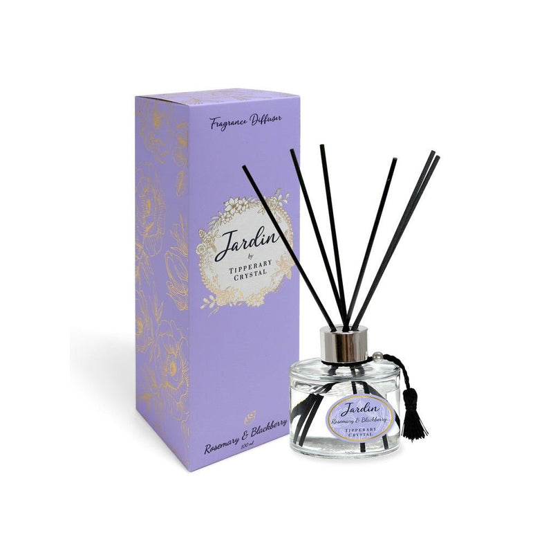 TIPPERARY CRYSTAL Jardin Collection Diffuser - Rosemary & Blackberry - POT POURRI/AROMATHERAPY/OILS/DIFFUSER - Beattys of Loughrea