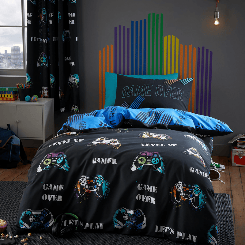 Catherine Lansfield Game Over Duvet Cover Set Double - DUVET COVERS - Beattys of Loughrea