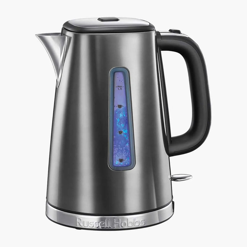 Russell Hobbs 1.7L Luna Quiet Boil Kettle 23211 | Moonlight Grey - KETTLES - Beattys of Loughrea