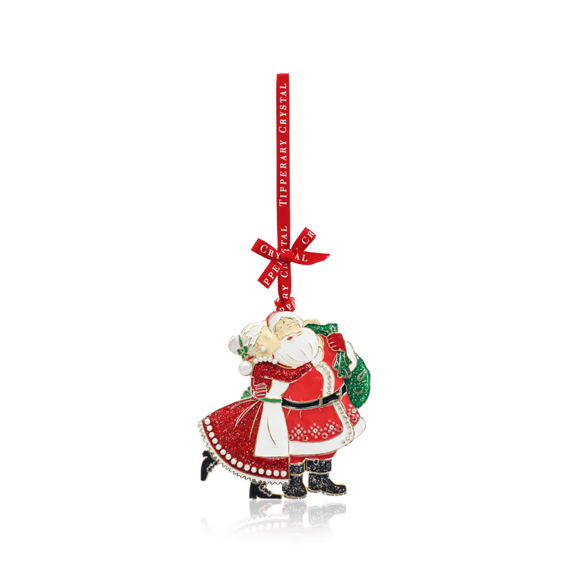 TIPPERARY CRYSTAL Sparkle Mr & Mrs Claus Hanging Christmas Decoration - CANDLES - Beattys of Loughrea