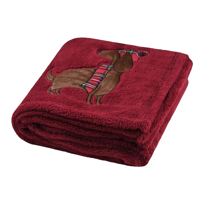 Douillet Red Throw 130 x 150cm - THROWS/BLANKETS - Beattys of Loughrea