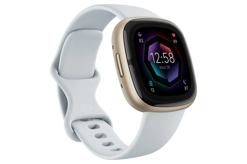 Fitbit Sense 2 Watch Blue Mist & Soft Gold | 79 - FB521GLBM - SMARTWATCH, FITBIT - Beattys of Loughrea