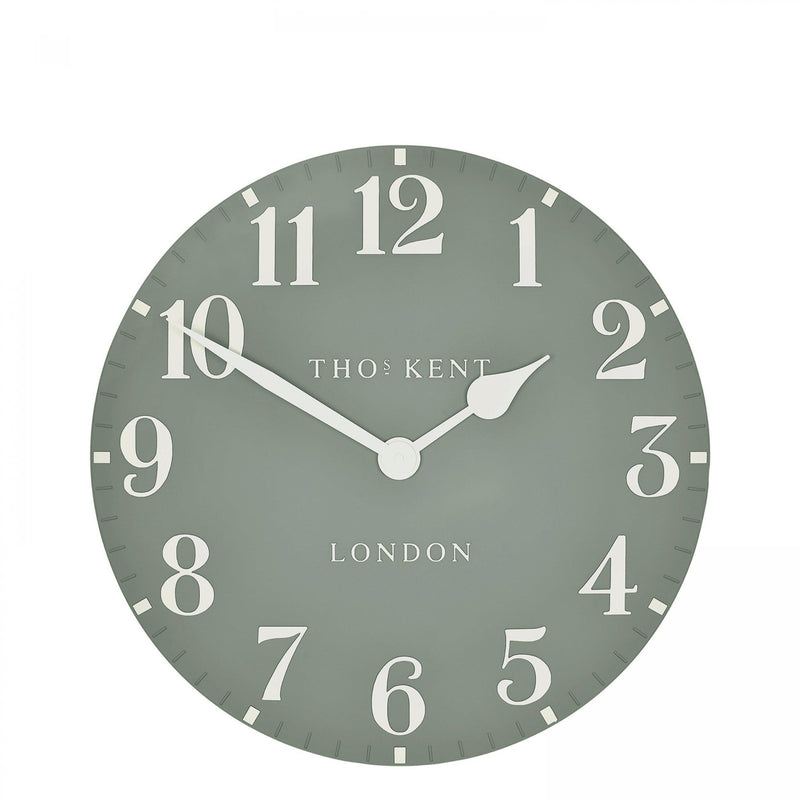 Thomas Kent 12" Arabic Wall Clock Seagrass - CLOCKS - Beattys of Loughrea