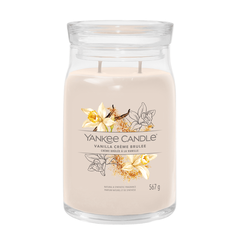 Vanilla Crème Brûlée Signature Large Jar Yankee Candle 567g - CANDLES - Beattys of Loughrea