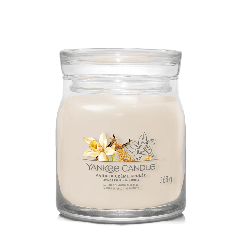 Vanilla Crème Brûlée Signature Medium Jar Yankee Candle 368g - CANDLES - Beattys of Loughrea