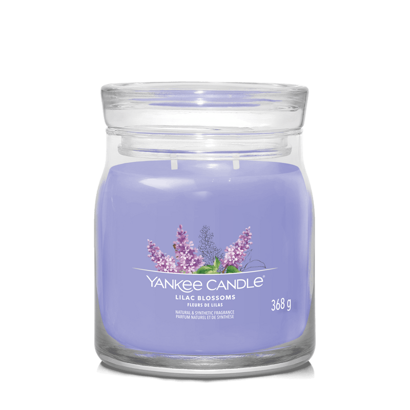 Lilac Blossoms Signature Medium Jar Yankee Candle 368g - CANDLES - Beattys of Loughrea