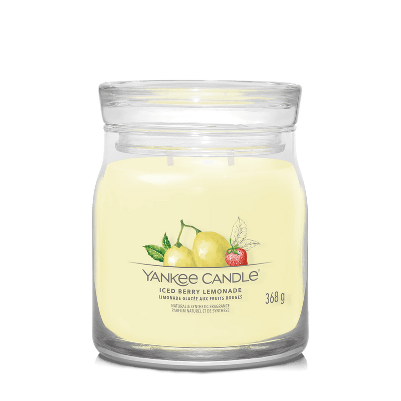 Iced Berry Lemonade Signature Medium Jar Yankee Candle 368g - CANDLES - Beattys of Loughrea