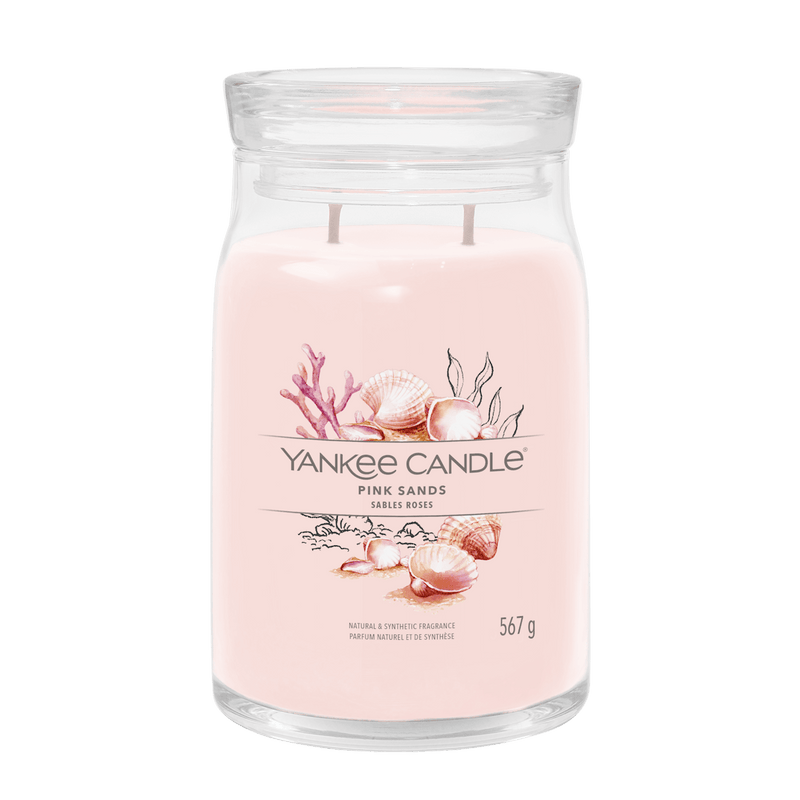 Pink Sands Signature Large Jar Yankee Candle 567g - CANDLES - Beattys of Loughrea