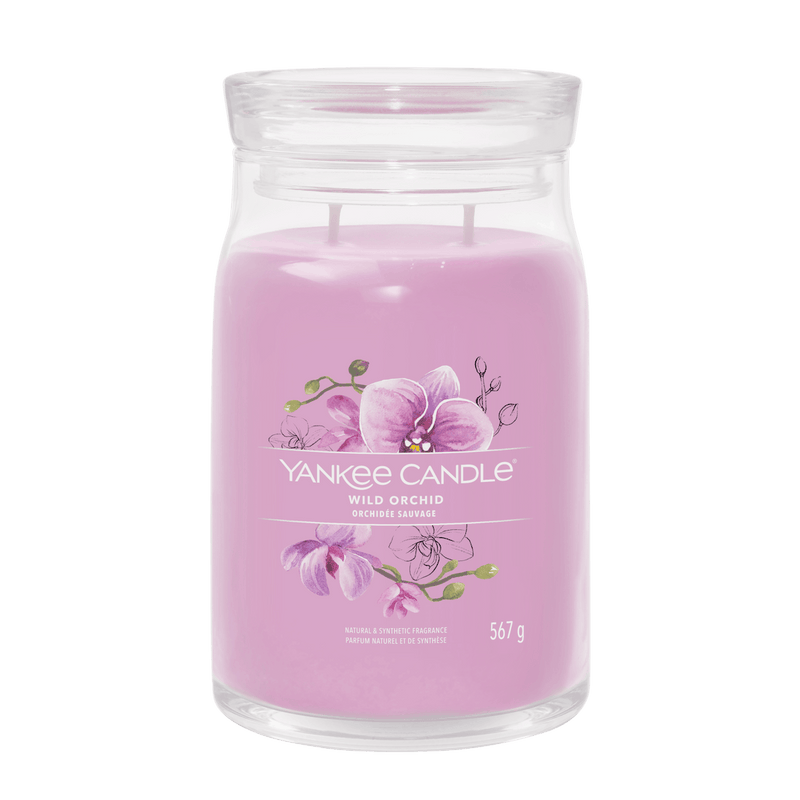 Wild Orchid Signature Large Jar Yankee Candle 567g - CANDLES - Beattys of Loughrea