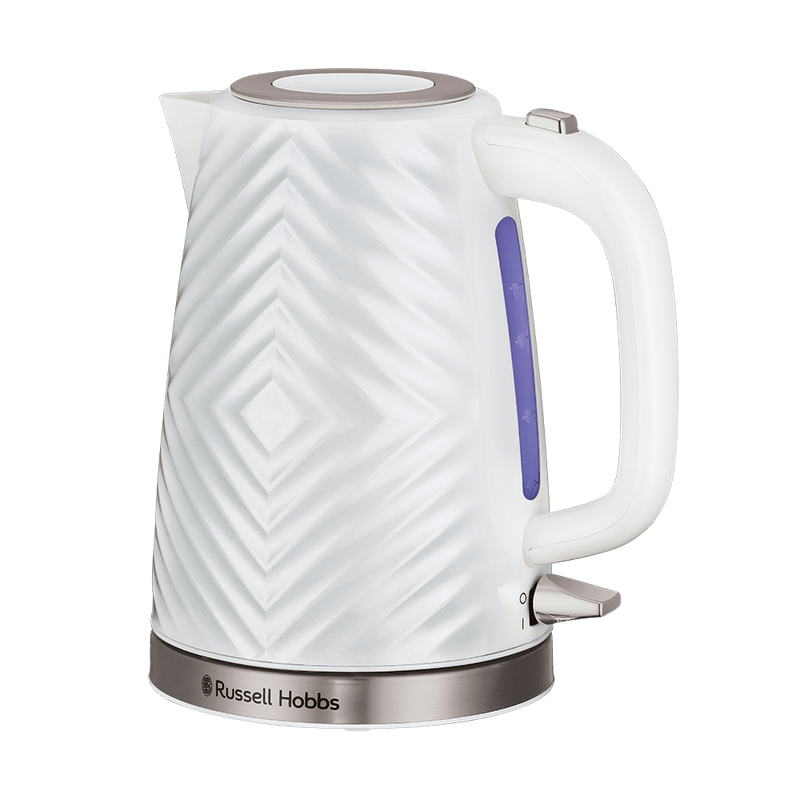 Russell Hobbs Groove White Kettle 26381 - KETTLES - Beattys of Loughrea