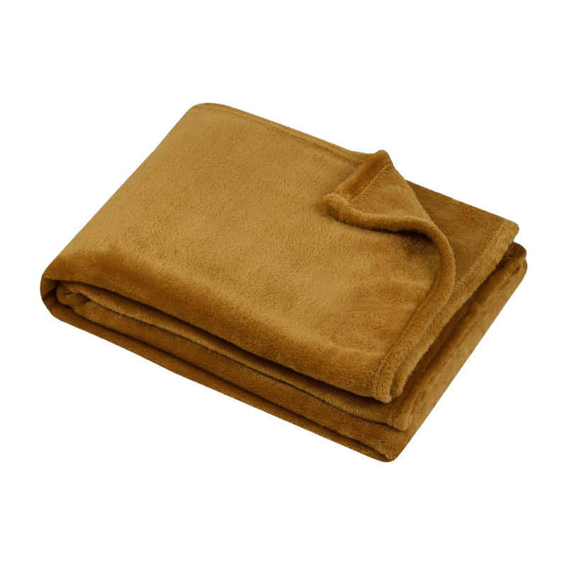 Stanford Throw Camel 180 x 220cm - THROWS/BLANKETS - Beattys of Loughrea