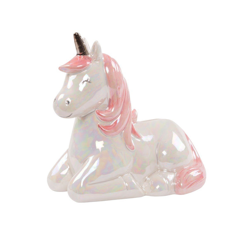 Rainbow Unicorn Money Bank - ORNAMENTS - Beattys of Loughrea