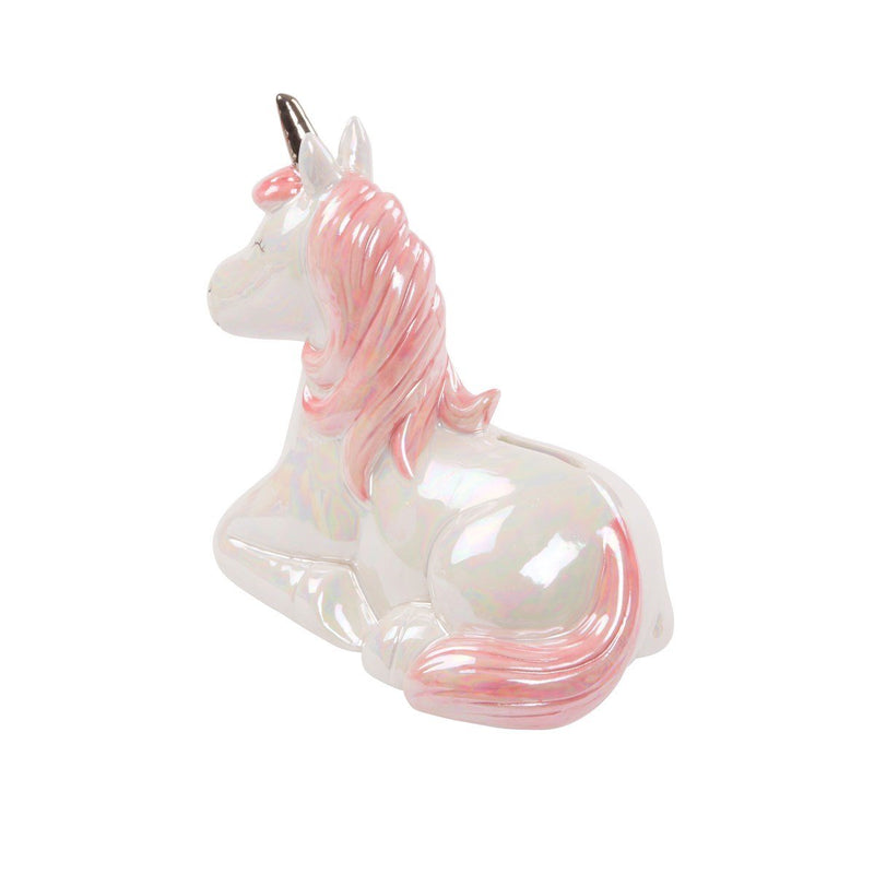 Rainbow Unicorn Money Bank - ORNAMENTS - Beattys of Loughrea