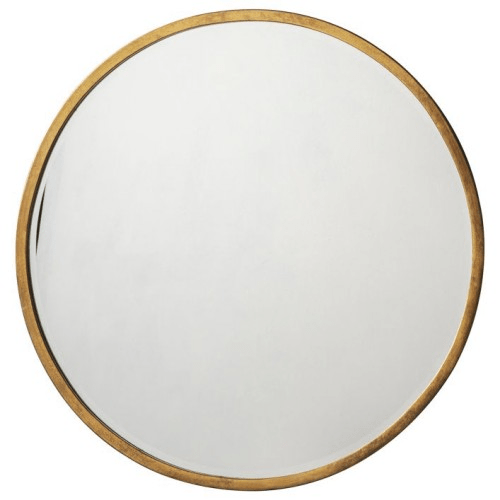 Higgins Round Mirror Antique Gold 80 x 80cm - WALL MIRRORS - Beattys of Loughrea