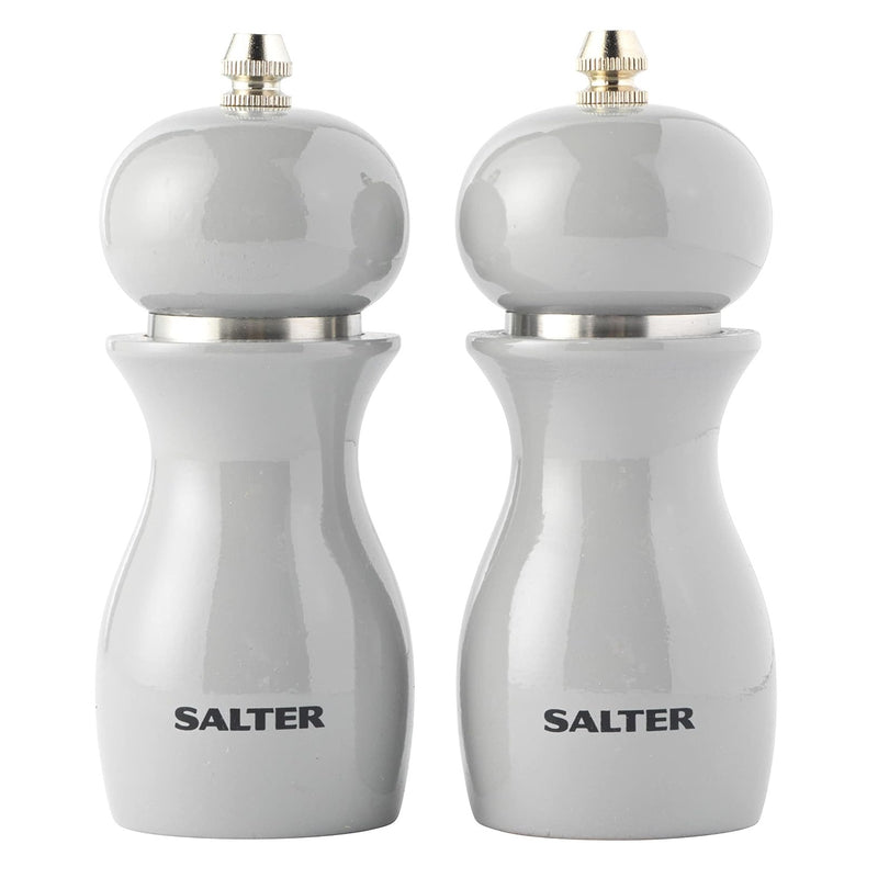 Salter High Gloss Salt and Pepper Mills Grey - GENERAL LOOSE WARE - Beattys of Loughrea