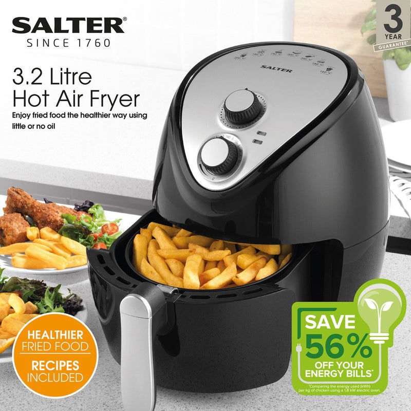 Salter Personal Hot Air Fryer - 3.2L - AIR FRYER / DEEP FAT FRYERS - Beattys of Loughrea