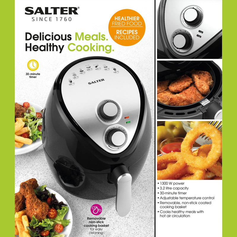 Salter Personal Hot Air Fryer - 3.2L - AIR FRYER / DEEP FAT FRYERS - Beattys of Loughrea