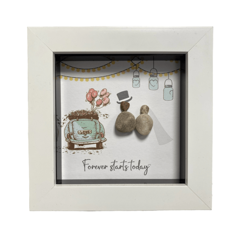 Mini Pebble Art Forever Starts Today - White - PICTURES, PAINTINGS - Beattys of Loughrea