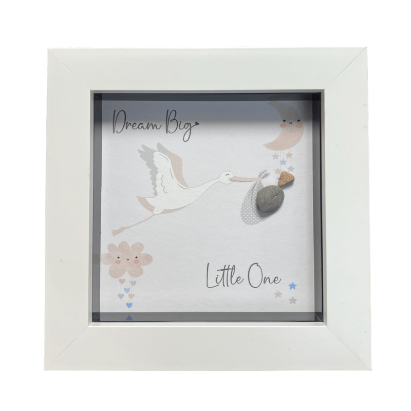 Mini Pebble Art Dream Big, Little One - White - PICTURES, PAINTINGS - Beattys of Loughrea