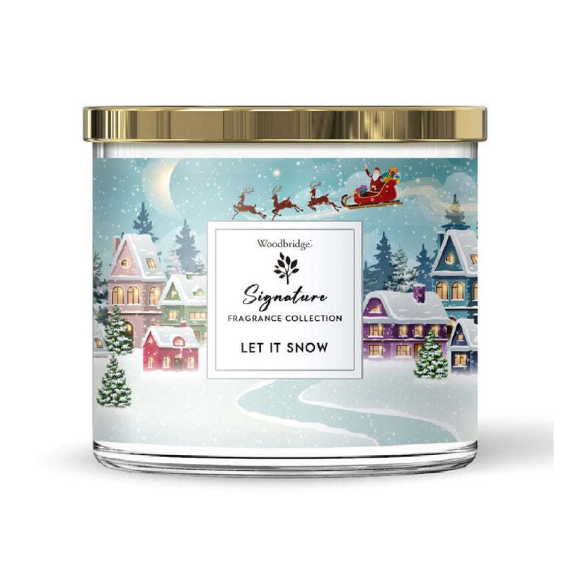 Woodbridge Let It Snow Tumbler Jar Candle - CANDLES - Beattys of Loughrea