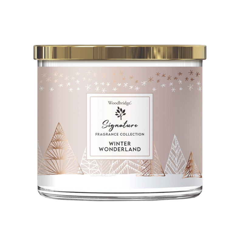 Winter Wonderland Wax Tumbler Candle Jar by Woodbridge 410g - CANDLES - Beattys of Loughrea